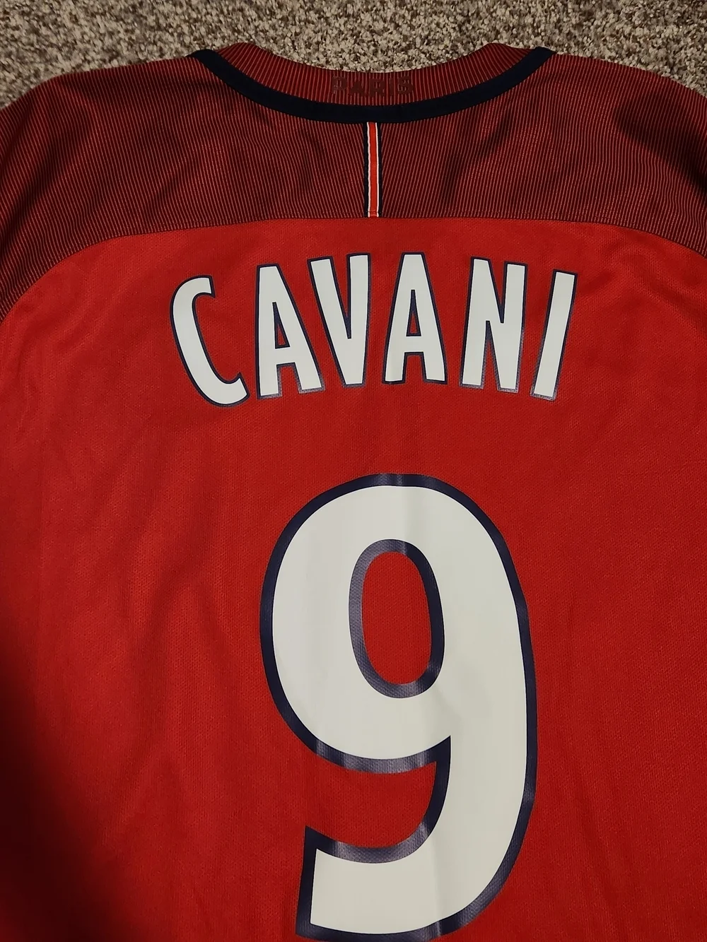 PSG Cavani #9 Jersey XXL Nike 2015/16 Paris Saint Germain Red Soccer Shirt